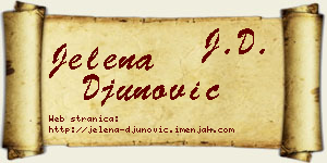 Jelena Đunović vizit kartica